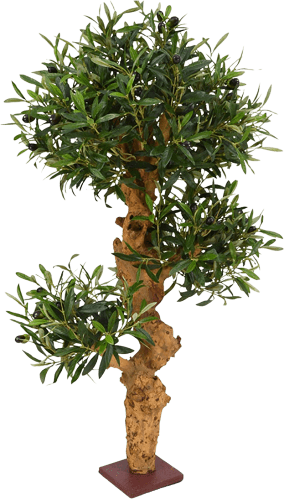 Olijf Bonsai kunstboom op voet 90cm Bloemen Zonder Water